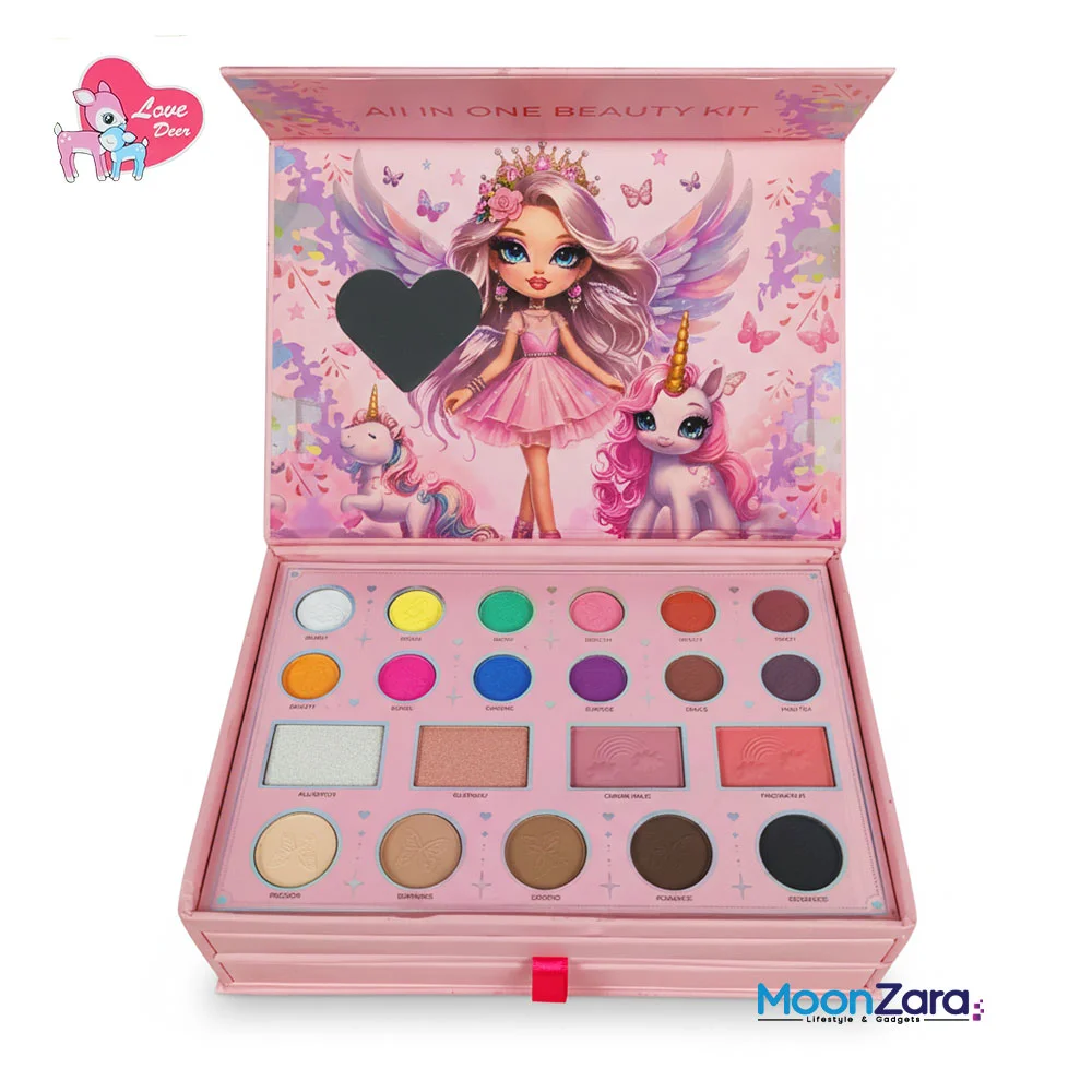 Fairy Princess 3-in-1 Beauty Kit – 41-Item Stylish Makeup & Jewelry Accessories Set LD6160